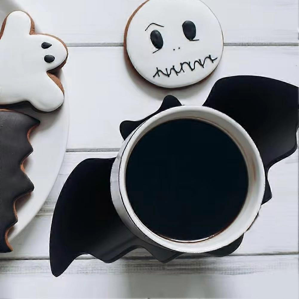 Halloween Bat Shaped Drink Coasters Non-Slip Tableware Mats - Image 3