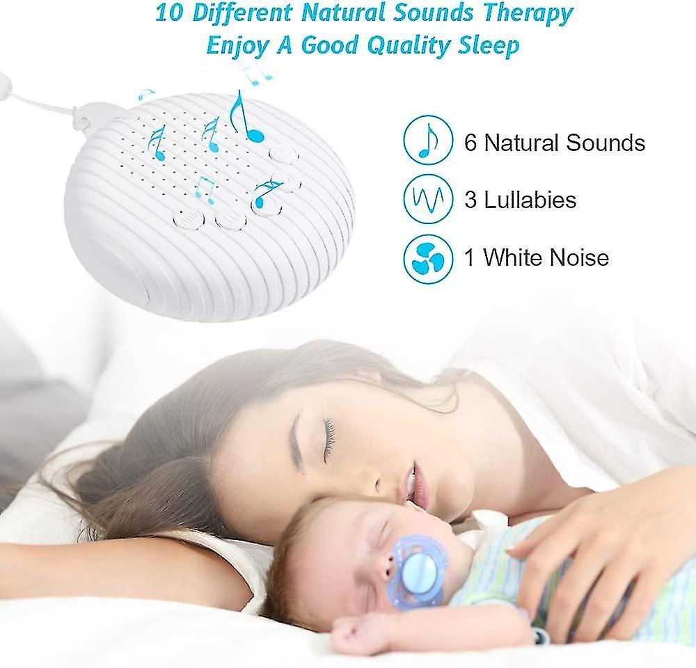 Portable White Noise Machine Babies Travel Sleep Soother with Soundtracks - Image 3