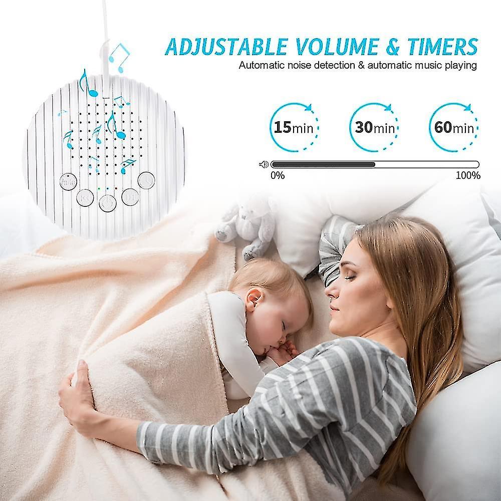 Portable White Noise Machine Babies Travel Sleep Soother with Soundtracks - Image 4