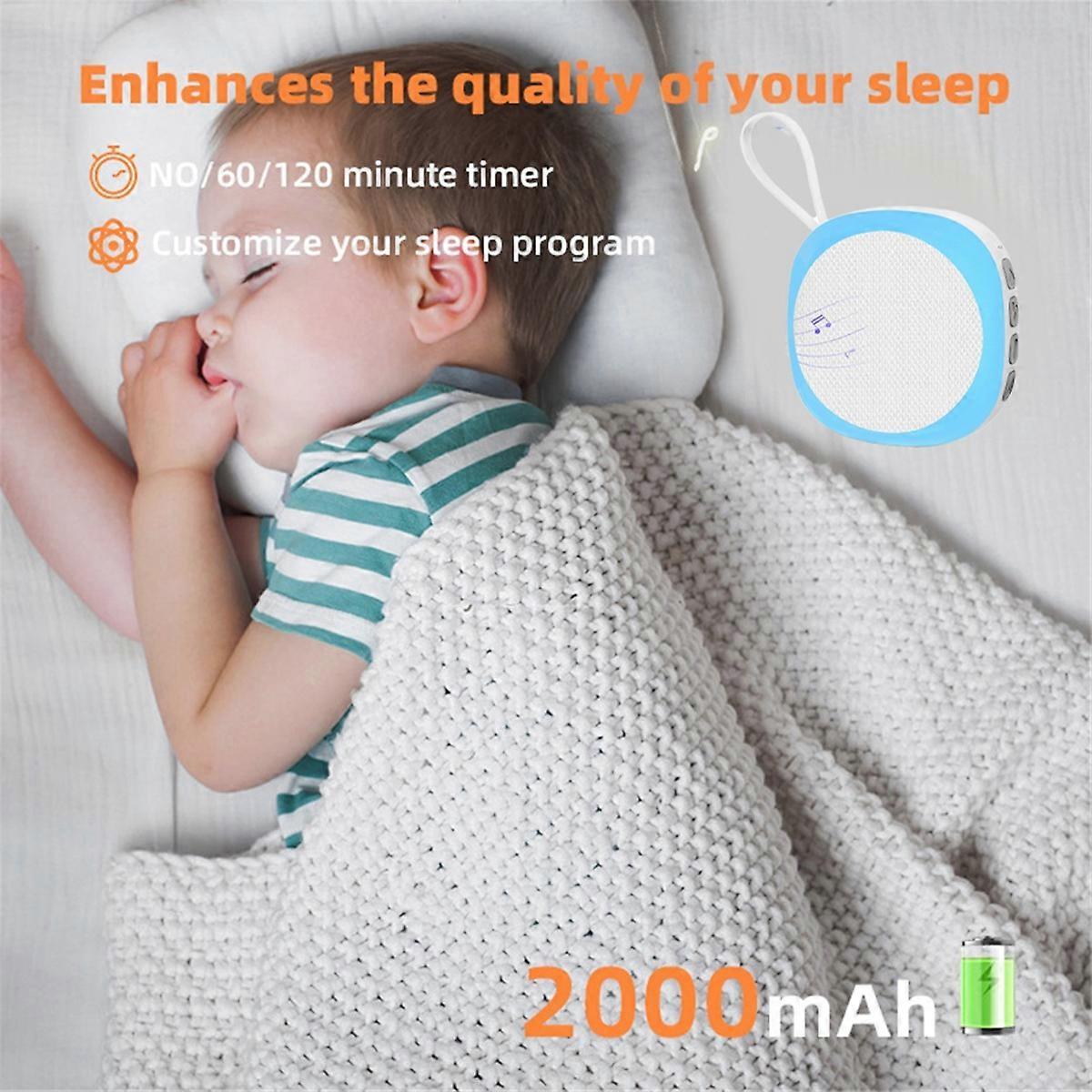 White Noise Machine with 14 Sounds and Night Light Black - Image 2