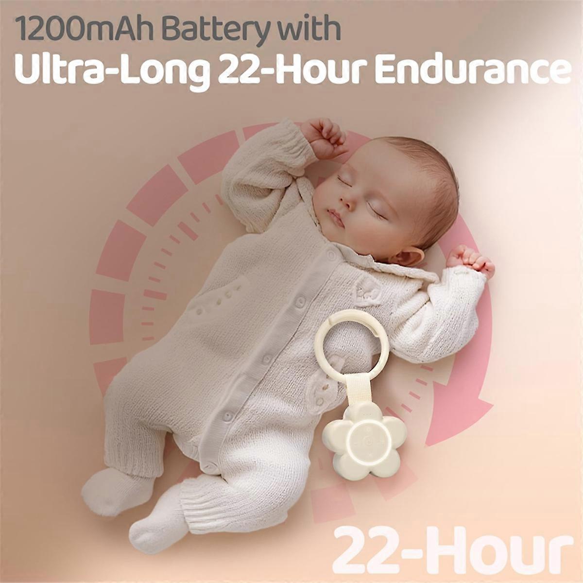 Portable Rechargeable White Noise Machine Babies Travel Sound Soother - Image 2