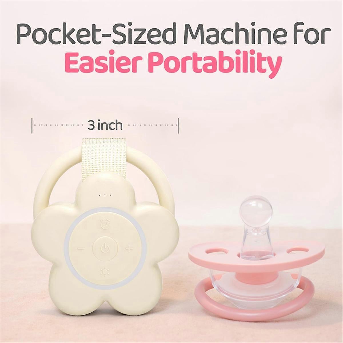 Portable Rechargeable White Noise Machine Babies Travel Sound Soother - Image 5