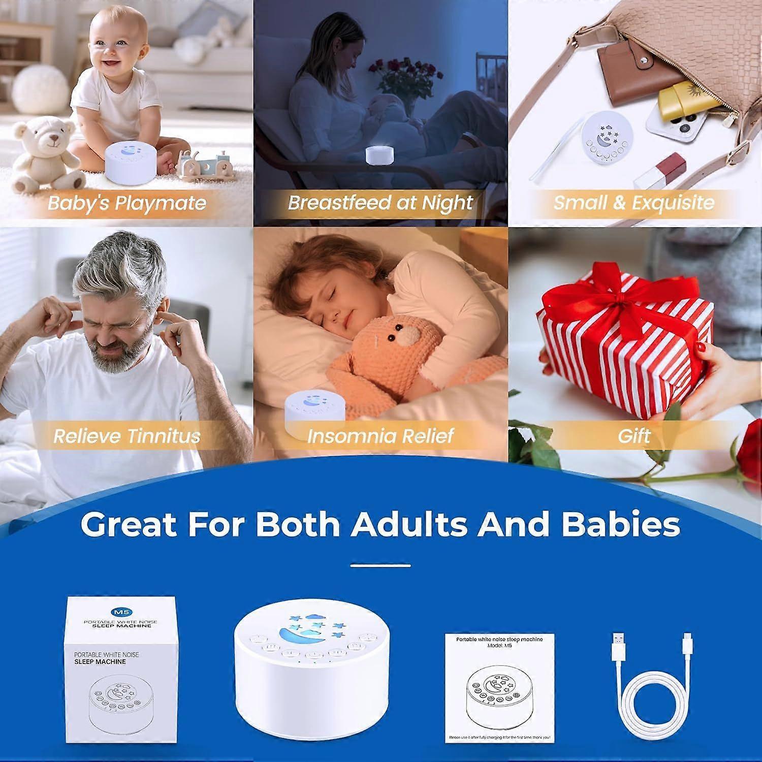 Portable White Noise Machine Babies Sleep Sound Machine - Image 5