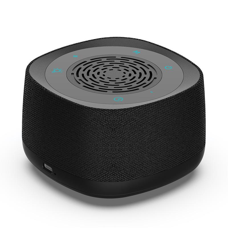 Bluetooth White Noise Machine 14 Sounds Rechargeable Breathing Light Black - Image 1