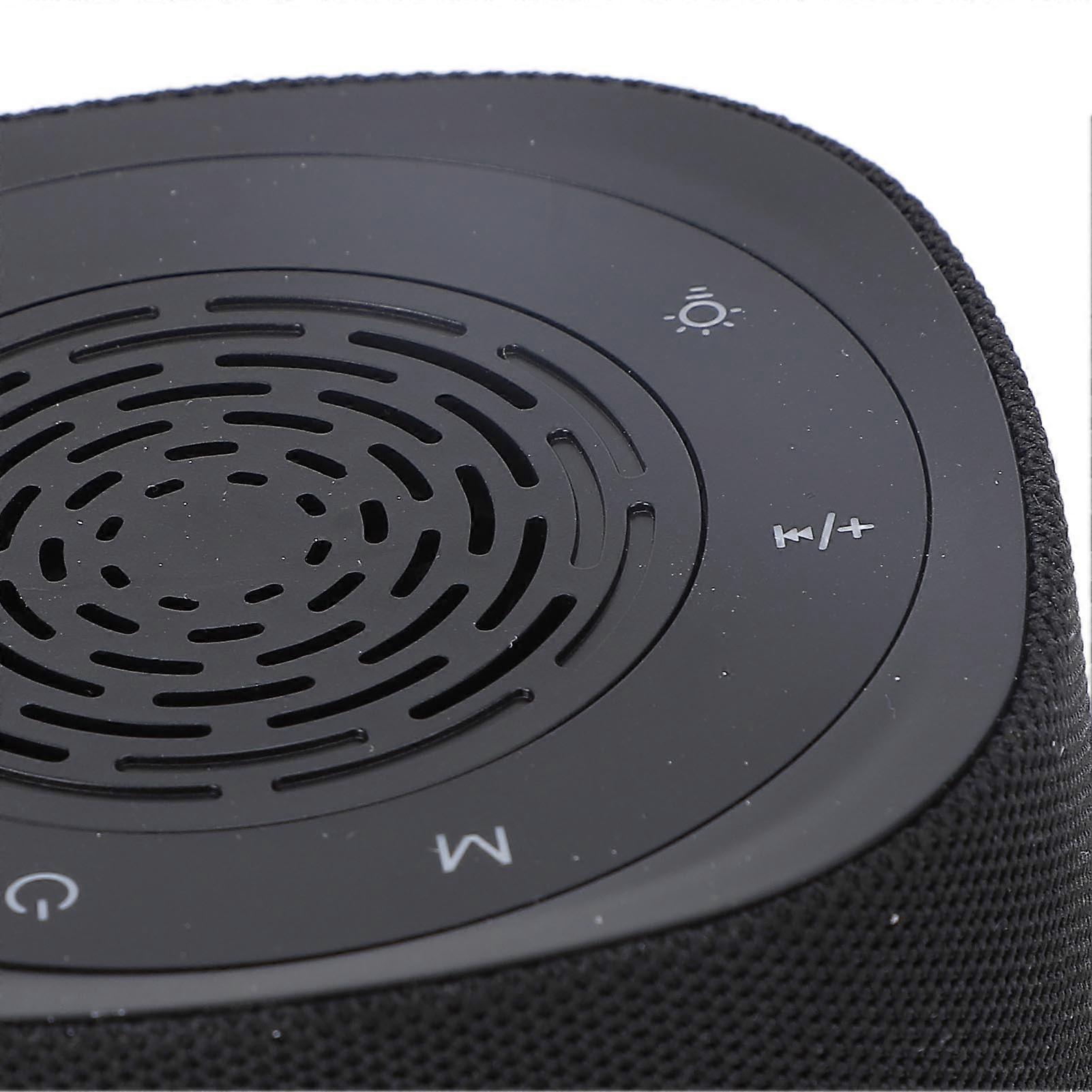 Bluetooth White Noise Machine 14 Sounds Rechargeable Breathing Light Black - Image 3