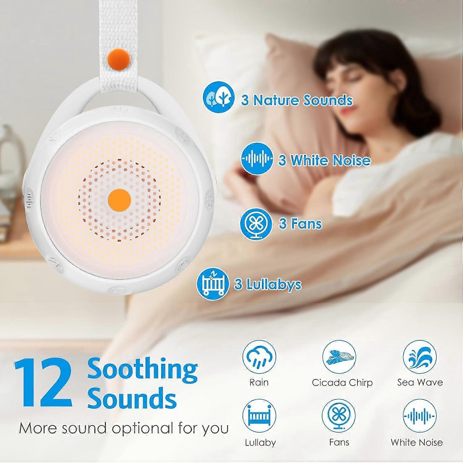 Latest Model White Noise Machine Babies Sleep Sound Device with 12 Sounds - Image 2