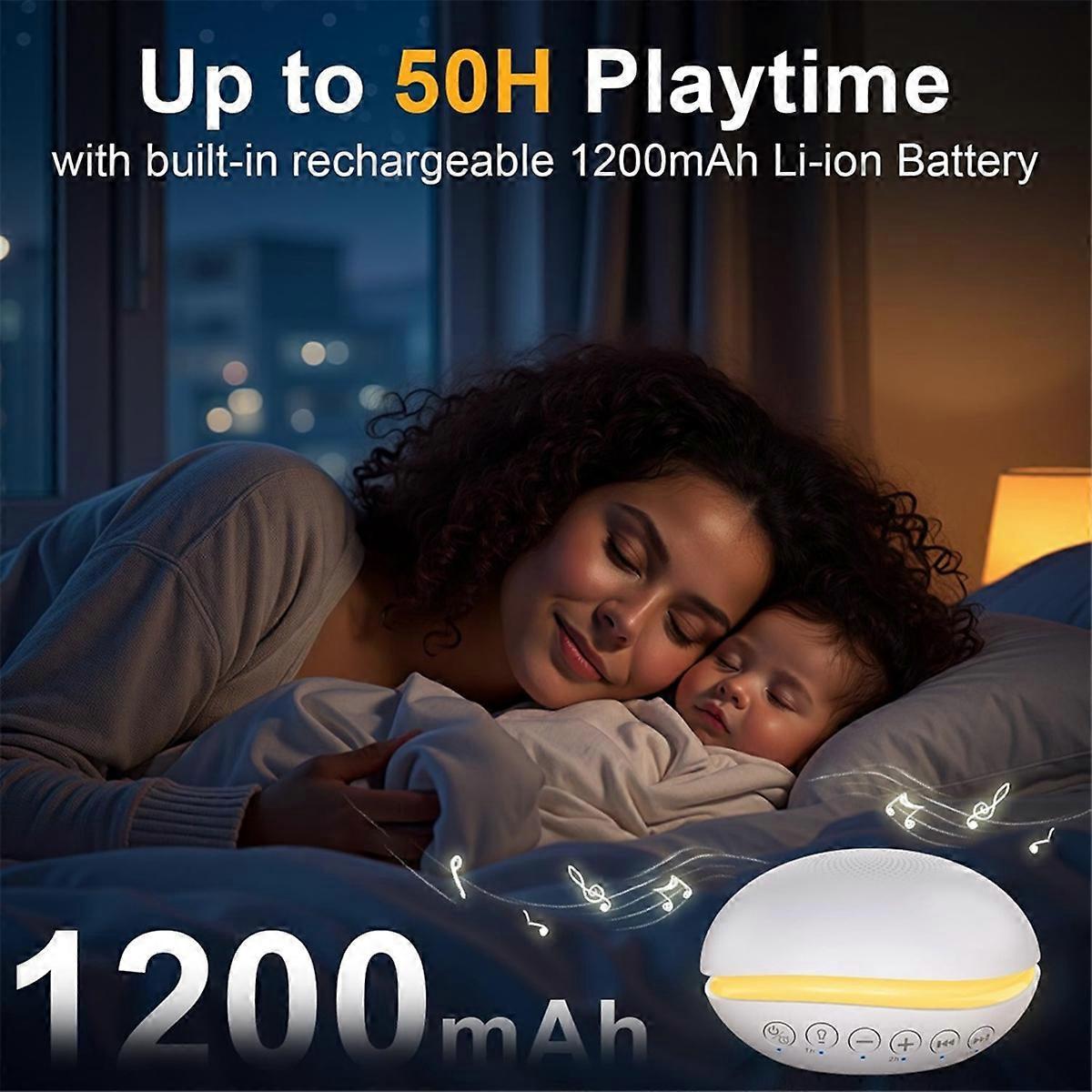 Portable White Noise Machine Sound Therapy for Home Travel Relaxation - Image 2