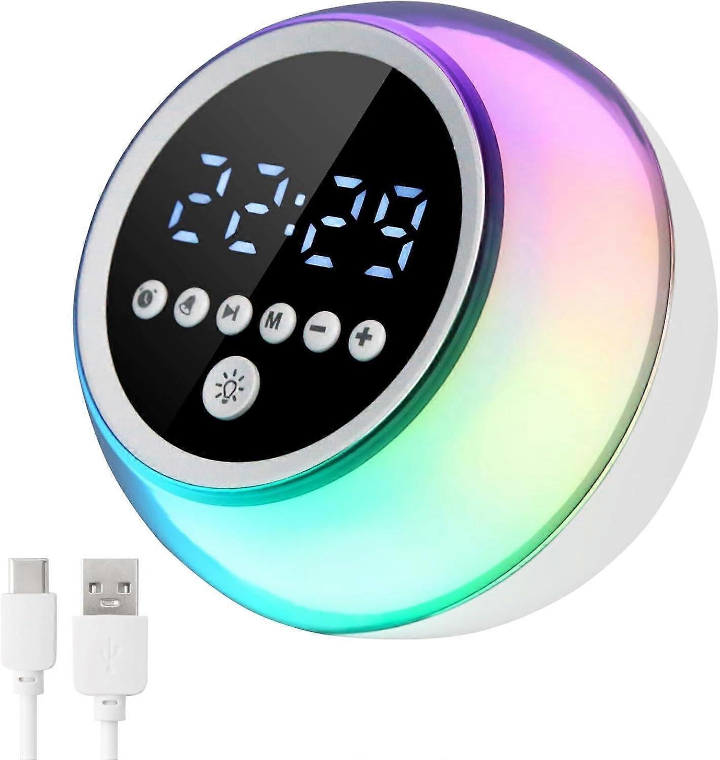 White Noise Machine Sleep Sound Device with Color Changing Lamp - Image 1