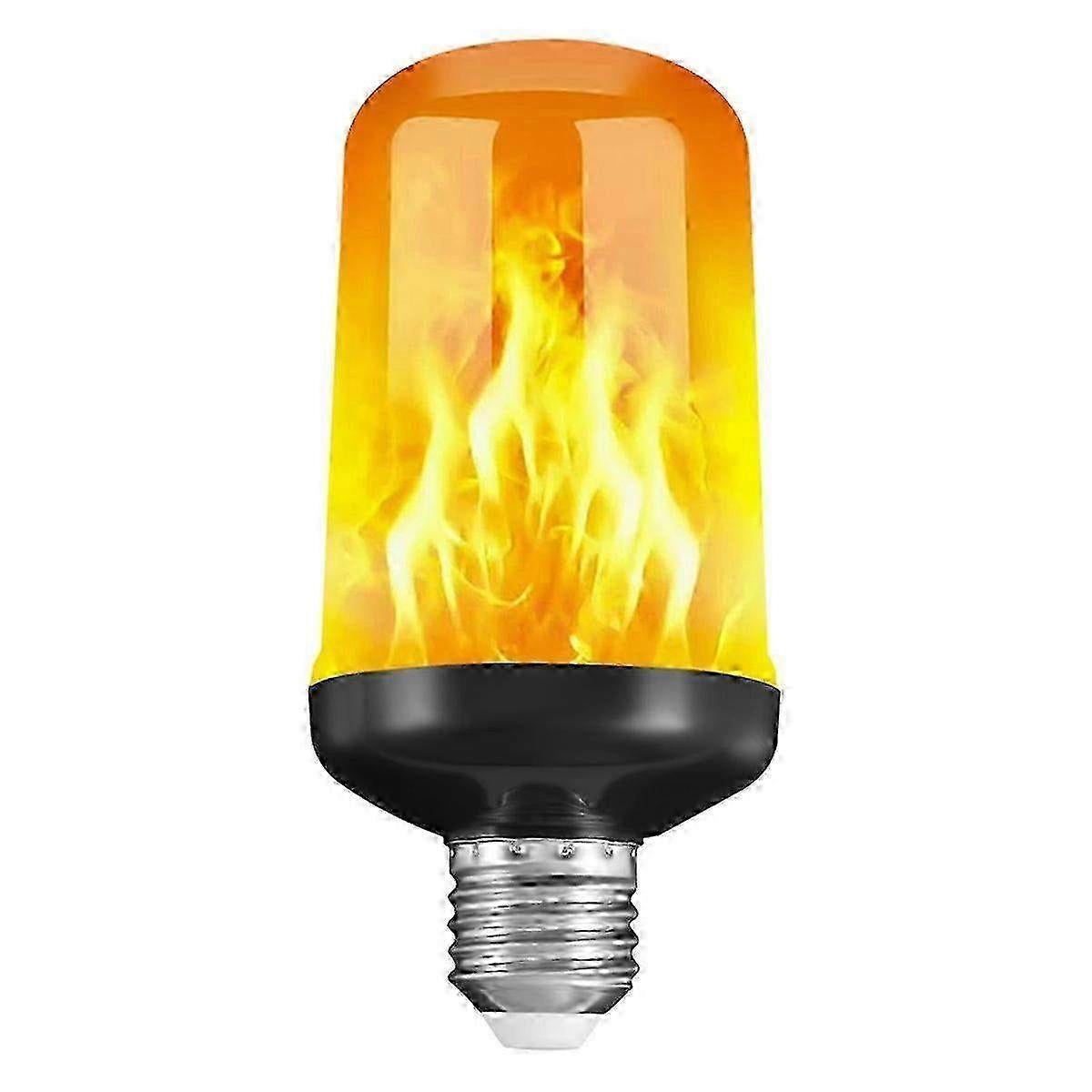 LED Flame Effect Bulb E27 Decorative Fire Flicker Black-B - Image 1