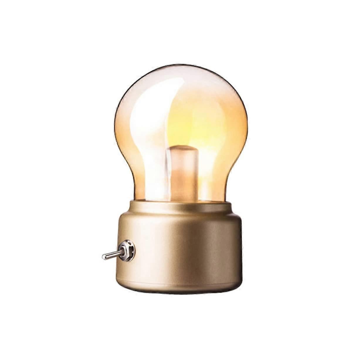 USB Rechargeable LED Light Bulb Retro Desk Night Lamp - Image 1