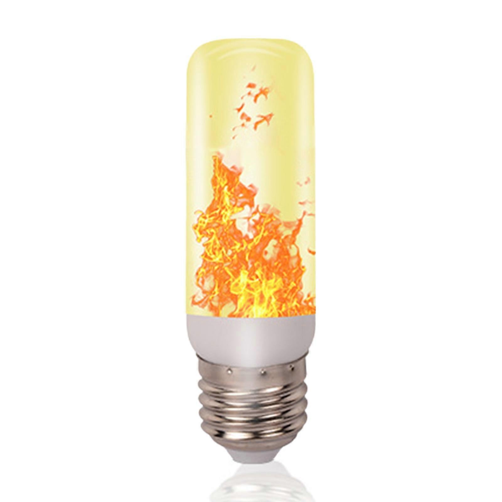 LED Flame Effect Light Bulb E27 Gravity Sensor Fire Decor - Image 1