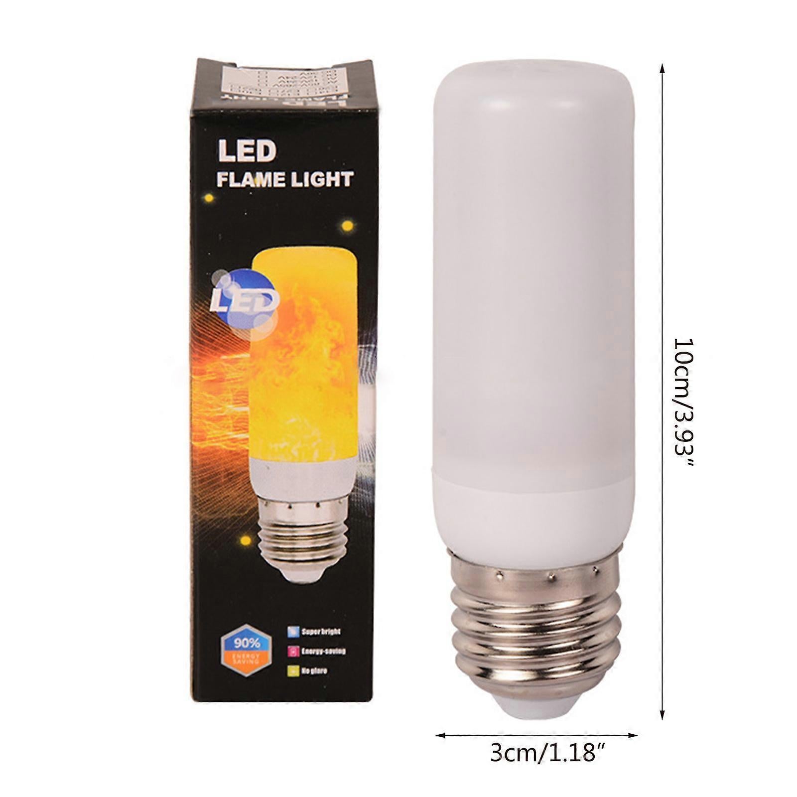 LED Flame Effect Light Bulb E27 Gravity Sensor Fire Decor - Image 2