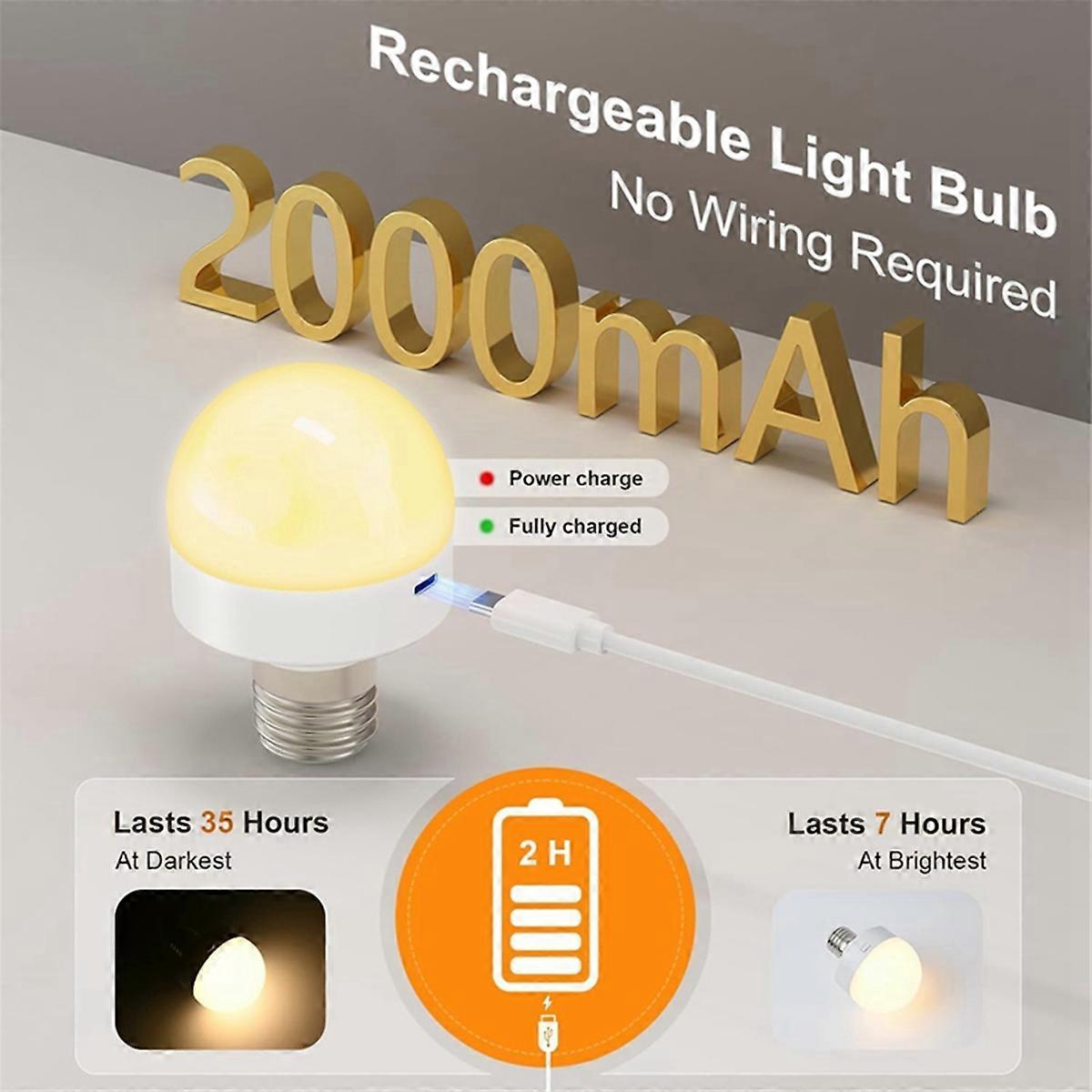 Rechargeable LED Bulbs with Remote E26 Battery Backup - Image 3