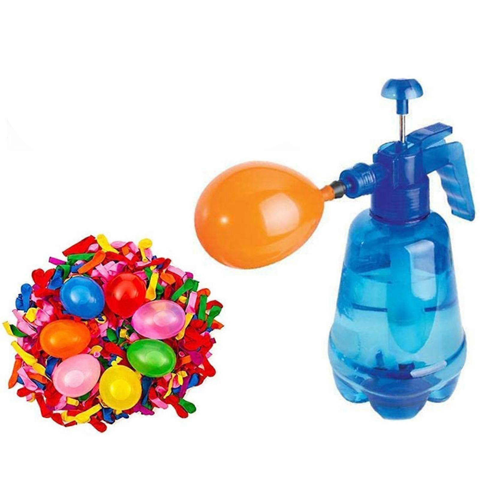 Water Balloon Pump 1.5L Hand Air & Water Pump with 500 Balloons - Image 1