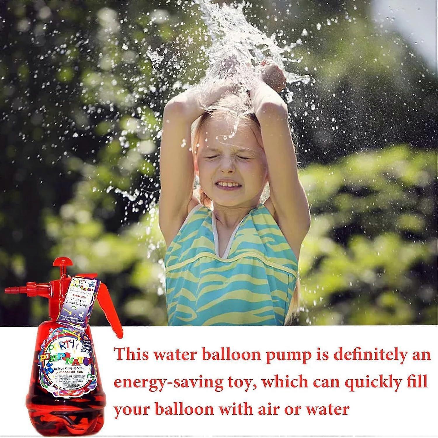 Water Balloon Pump 1.5L Hand Air & Water Pump with 500 Balloons - Image 2