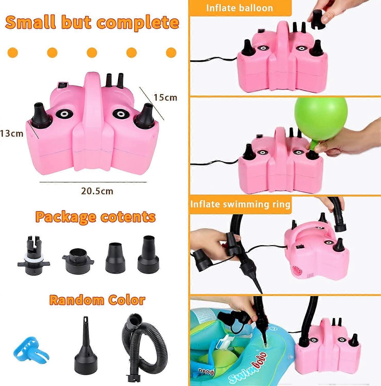 Electric Balloon Pump Double Nozzle Air Inflator for Balloons & Inflatable Beds - Image 5