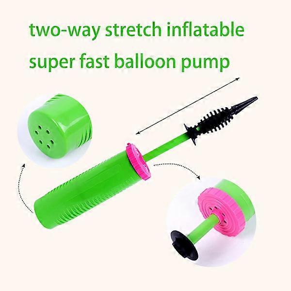 Balloon Pump Green Manual Double Action Hand Pump for Balloons - Image 2