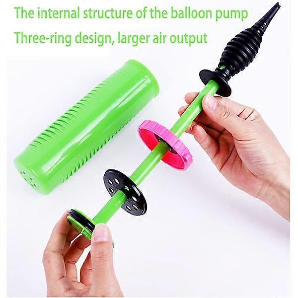 Balloon Pump Green Manual Double Action Hand Pump for Balloons - Image 3