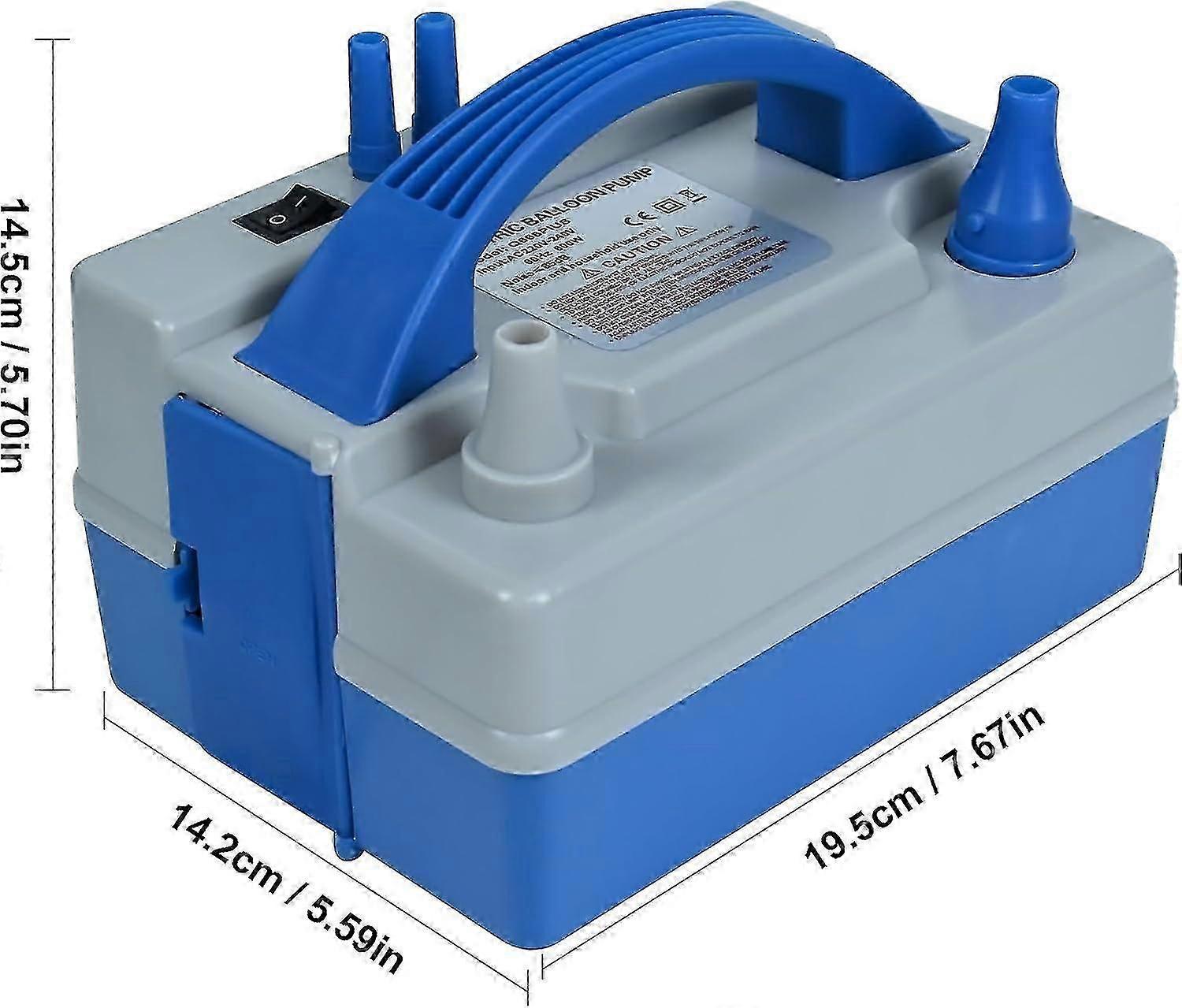 Electric Balloon Pump 600W Double Nozzle Quick Inflator for Balloons Pool Toys - Image 2