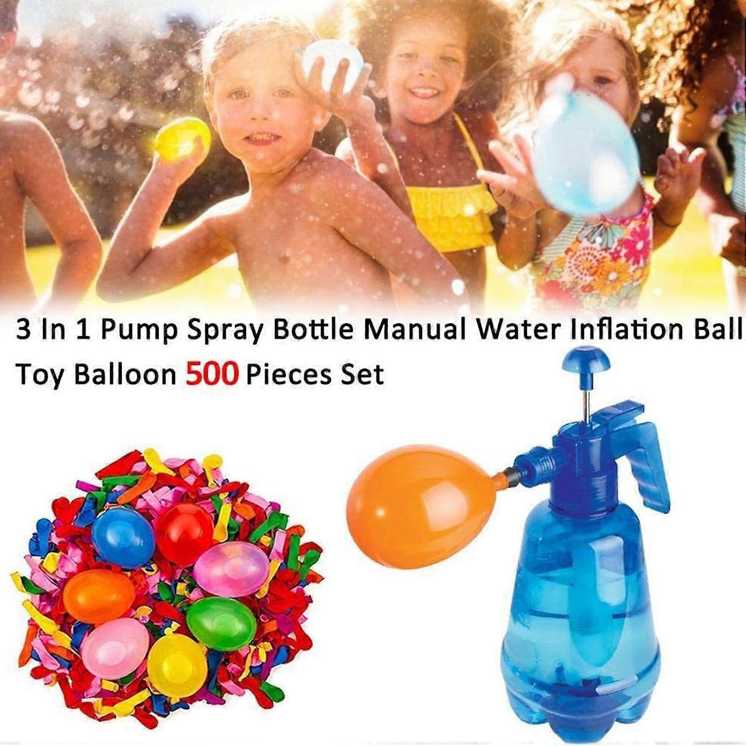 Water Balloon Pump with 500 Balloons Hand Filler for Outdoor Play - Image 3