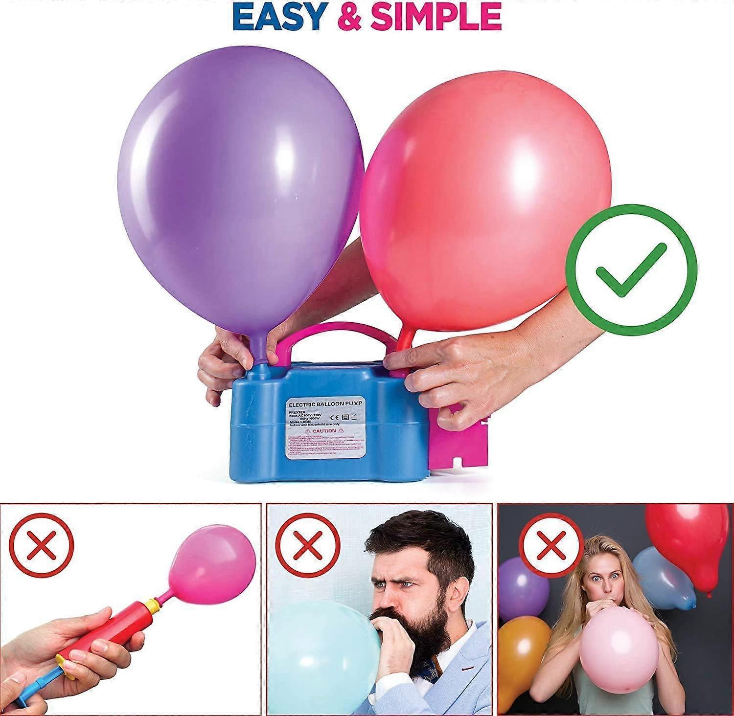Premium Electric Balloon Pump Double Nozzle Helium-Free Inflator for Parties - Image 4