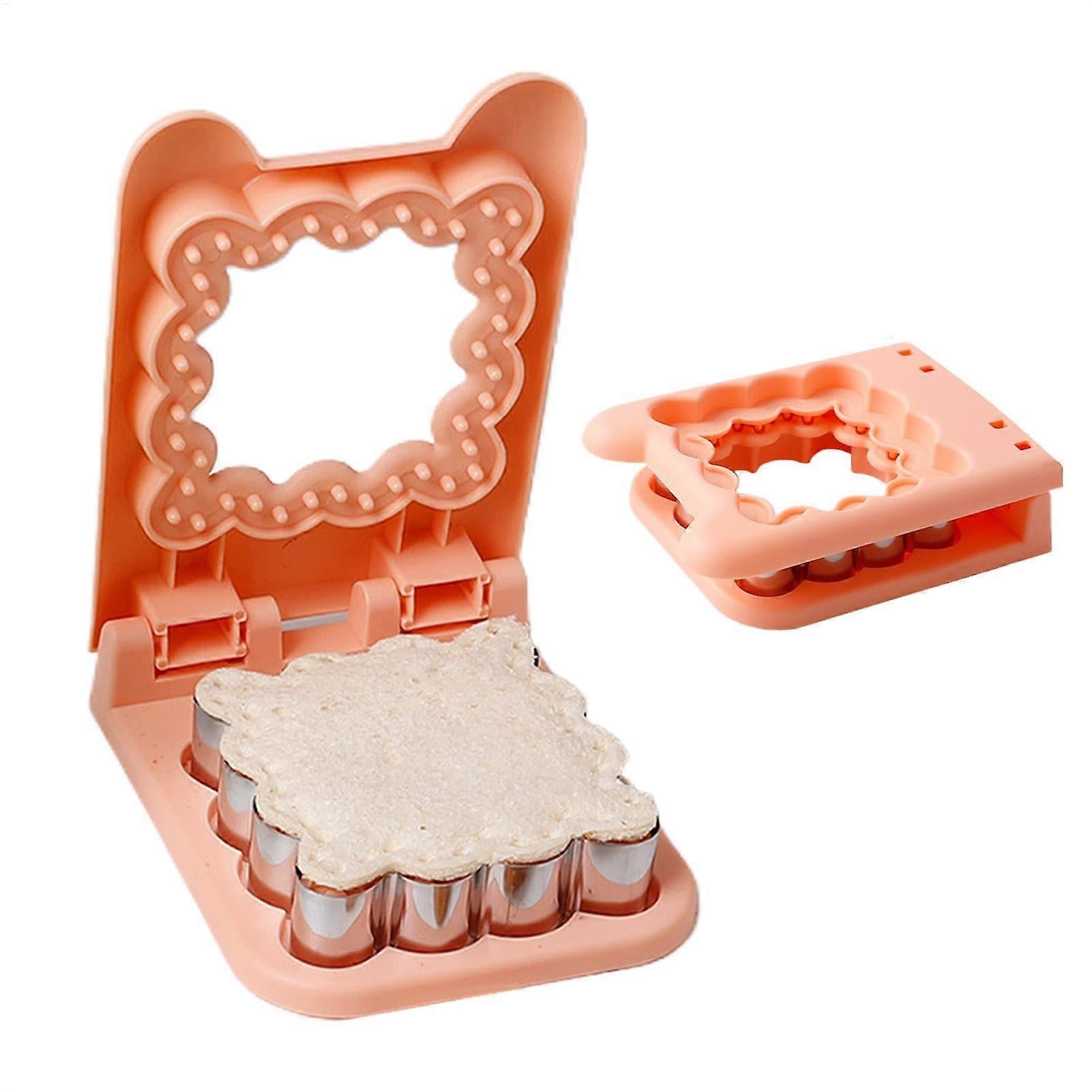Sandwich Cutter and Sealer Orange Sandwich Maker Moulds for Cookies Dough Pancakes - Image 1