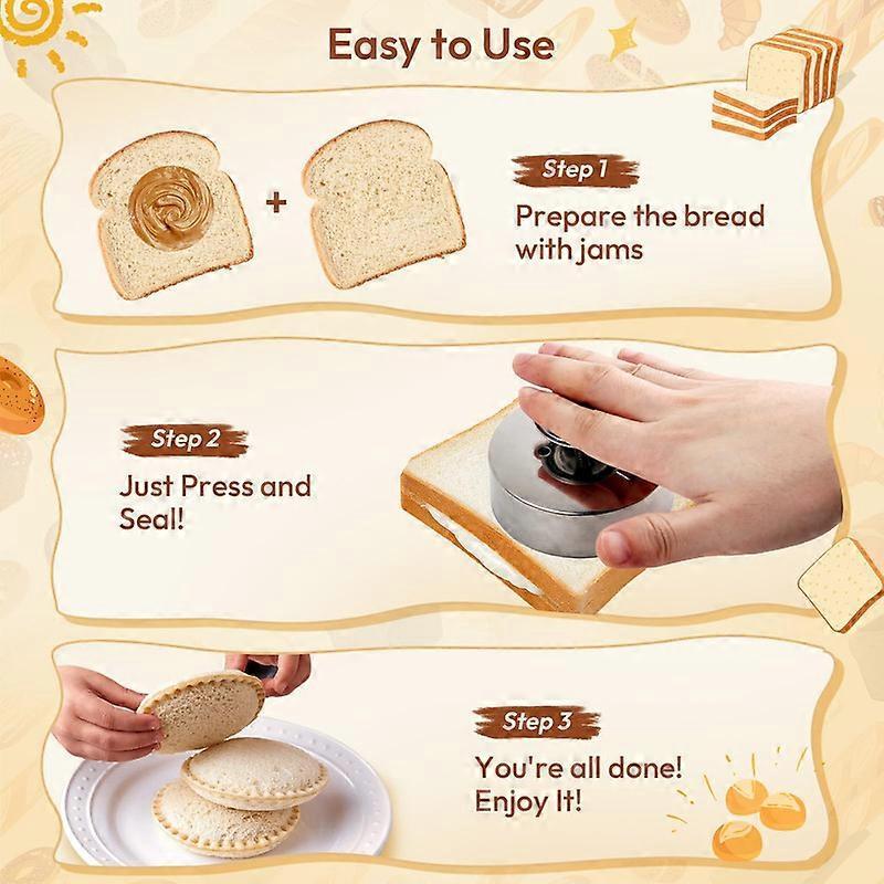 Sandwich Cutter and Sealer Maker for Bread and Sandwiches - Image 4