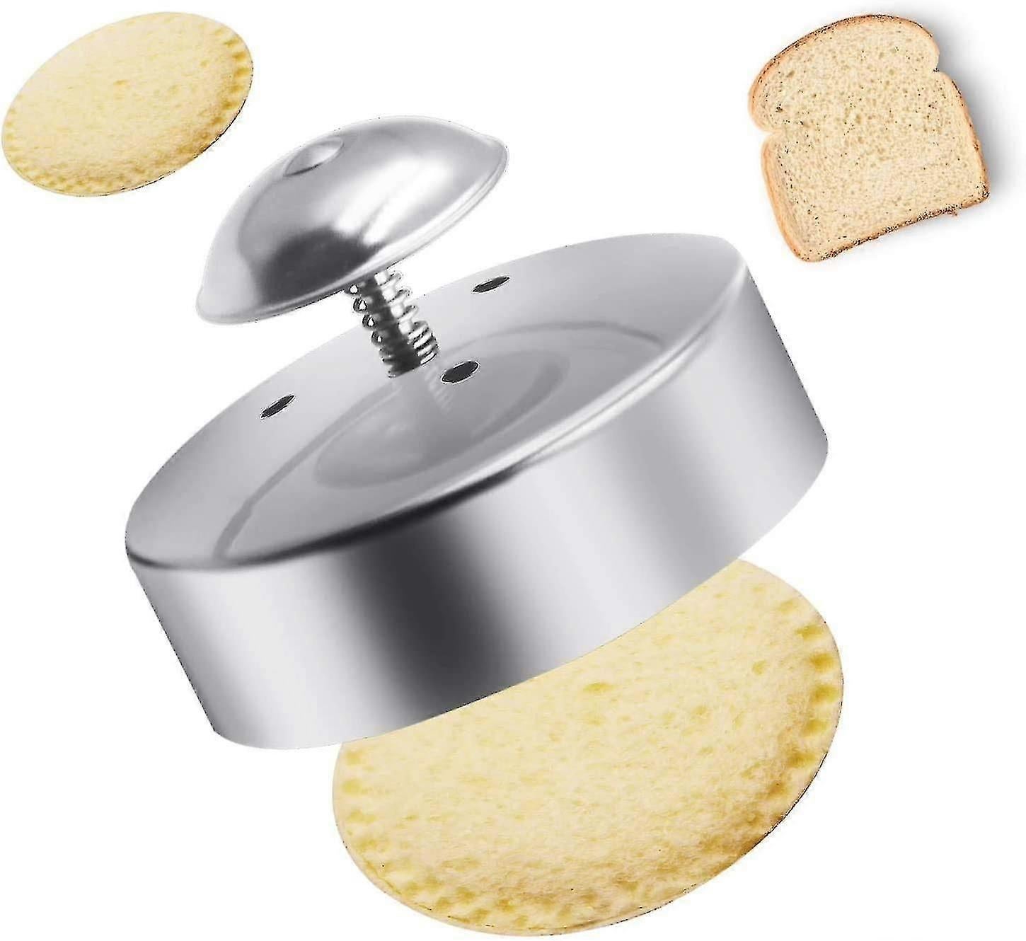 Stainless Steel Round Sandwich Cutter and Sealer for Babies Decruster Maker - Image 1