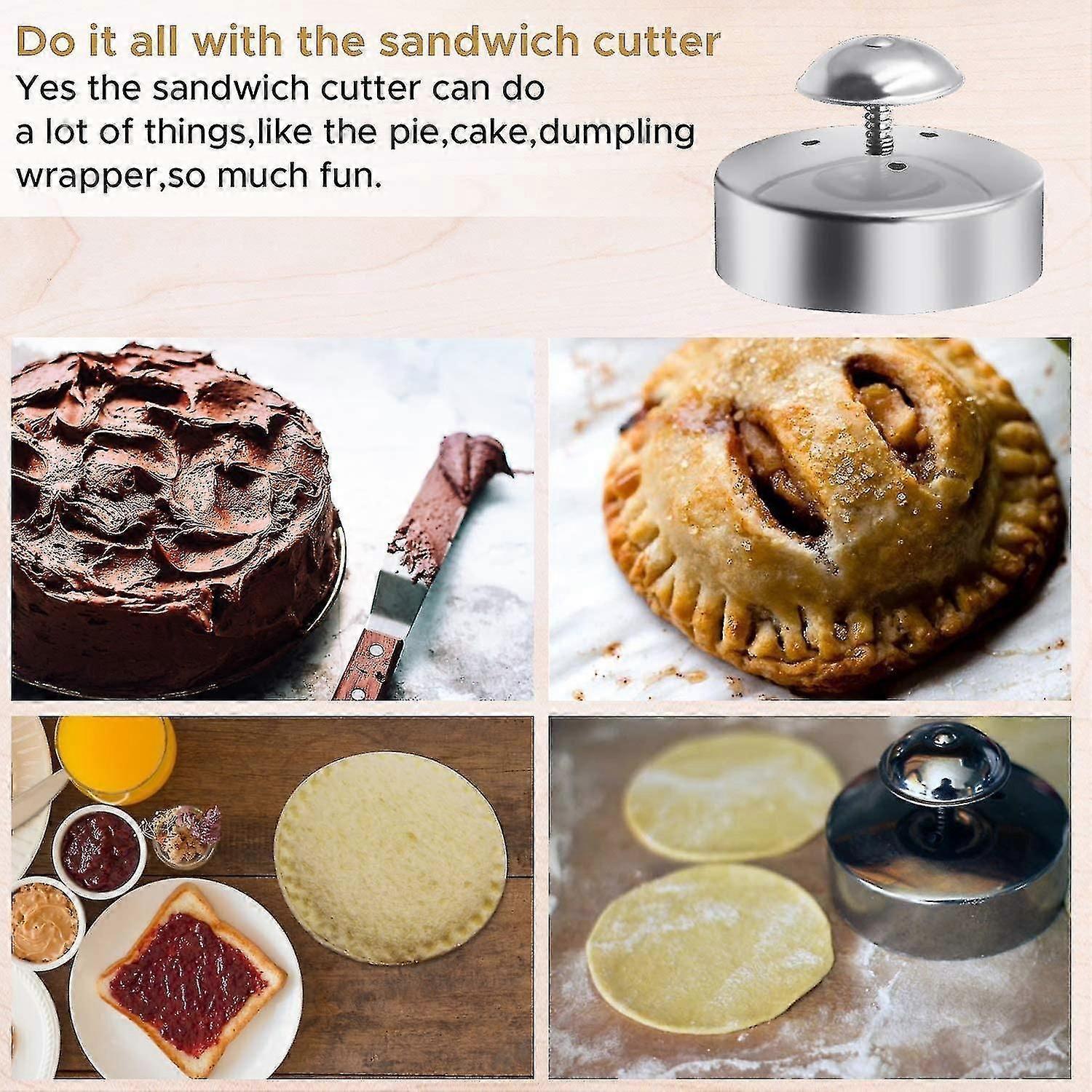 Stainless Steel Round Sandwich Cutter and Sealer for Babies Decruster Maker - Image 4