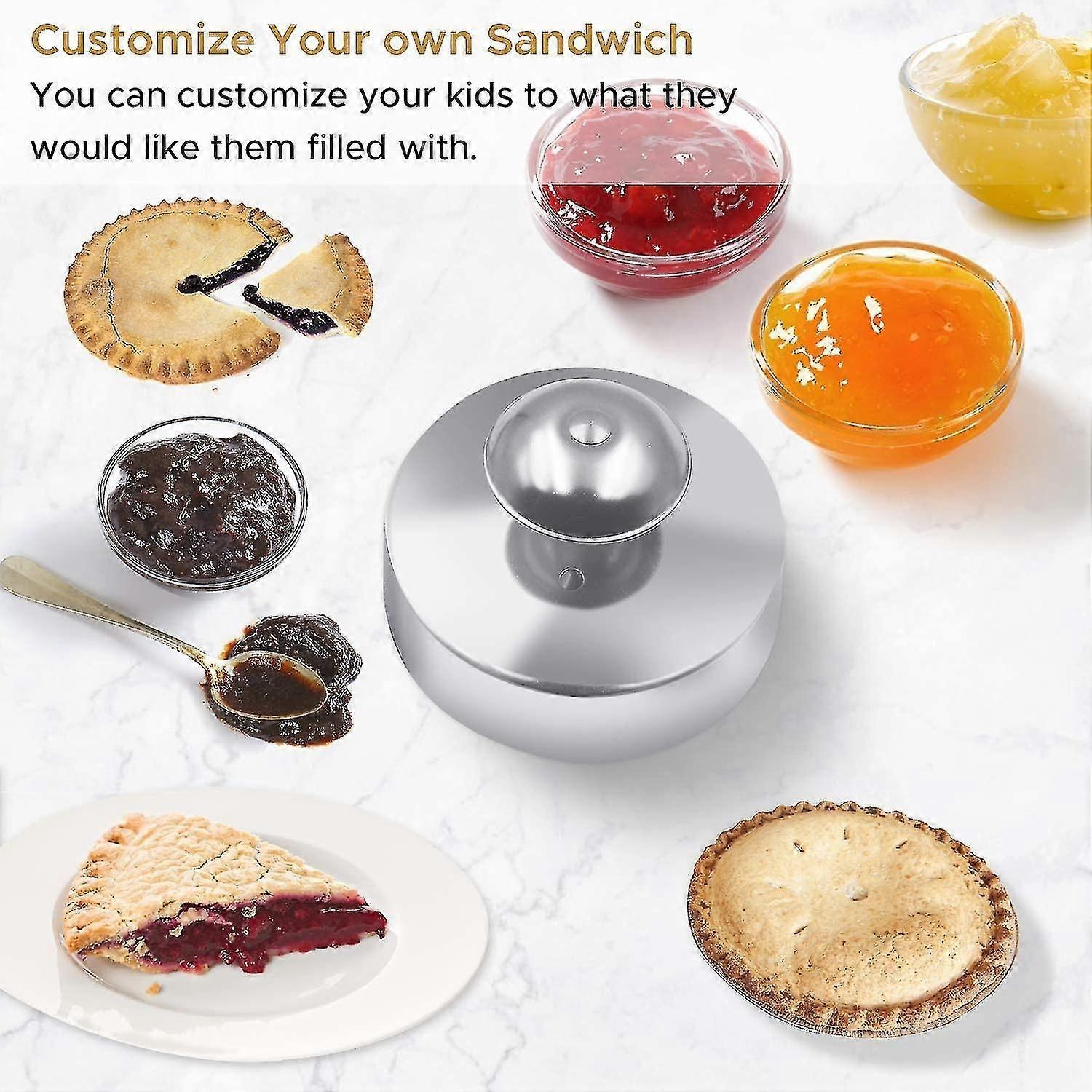 Stainless Steel Round Sandwich Cutter and Sealer for Babies Decruster Maker - Image 5