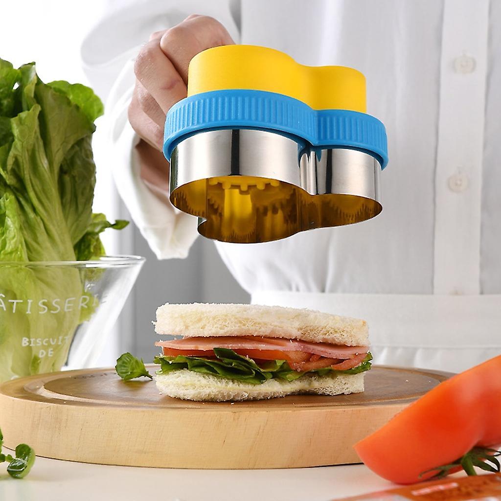 Plastic Sandwich Maker Bread Moulds Lunch Sandwich Cutters - Image 4
