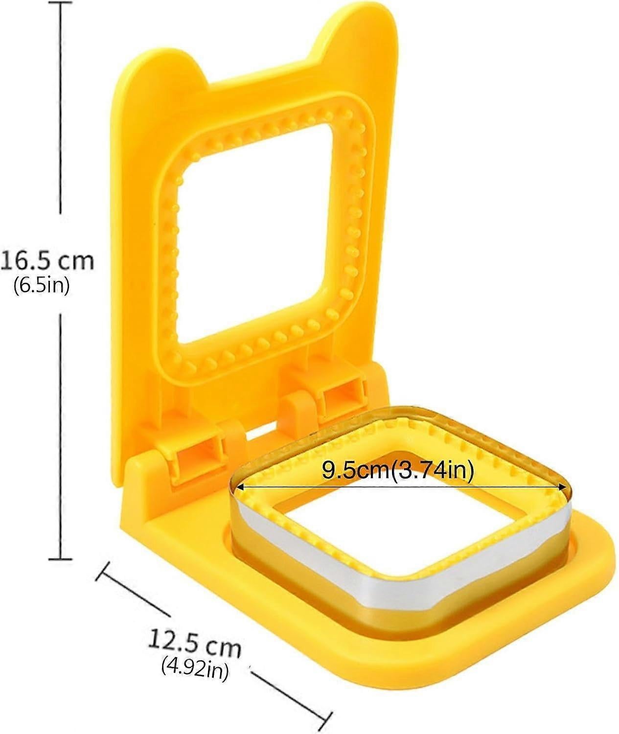 Sandwich Cutter and Sealer Yellow Crustless Bread Pancake Maker for Babies - Image 5