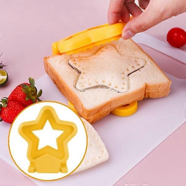 Star Shape Sandwich Cutter Yellow Biscuit Bread Cutter for Babies - Image 2