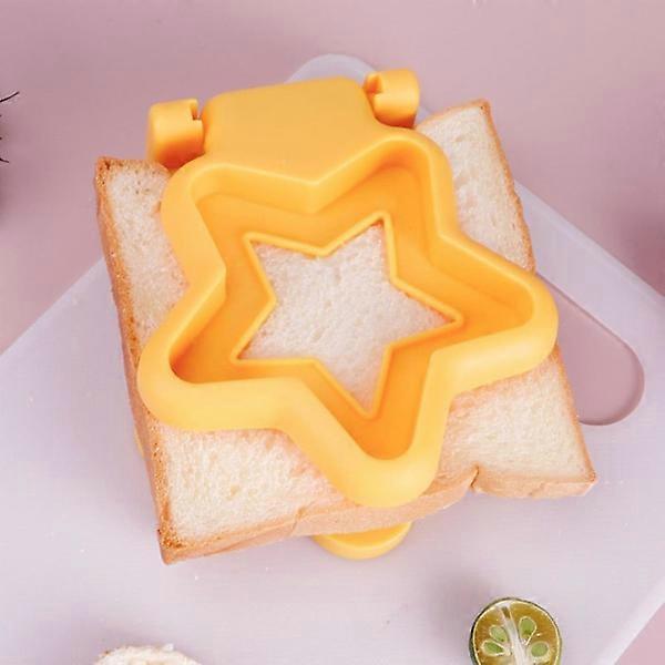 Star Shape Sandwich Cutter Yellow Biscuit Bread Cutter for Babies - Image 3