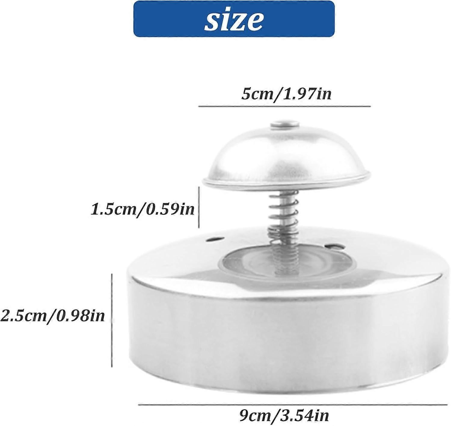 Stainless Steel Round 3.54in Sandwich Cutter and Sealer for Bread Cakes Burgers - Image 2