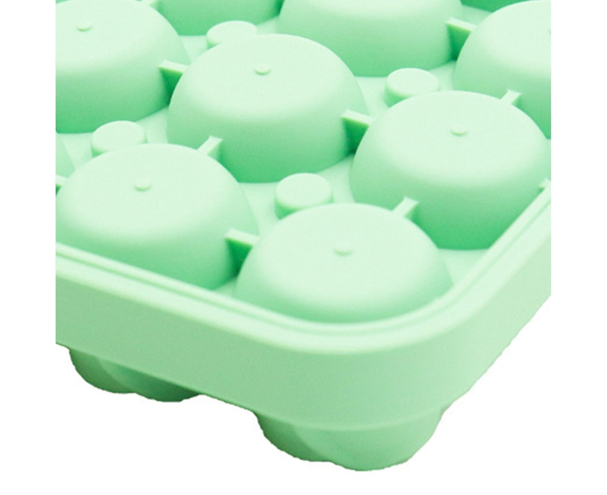 Ice Cube Mold Rose Shape Easy to Release Silicone Removable Lid Ice Tray for Whiskey-Green - Image 2