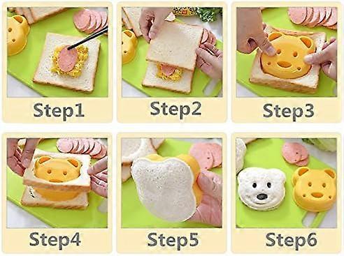 Bear Shape Sandwich Cutter Mold Bread Maker for Babies Lunch - Image 3