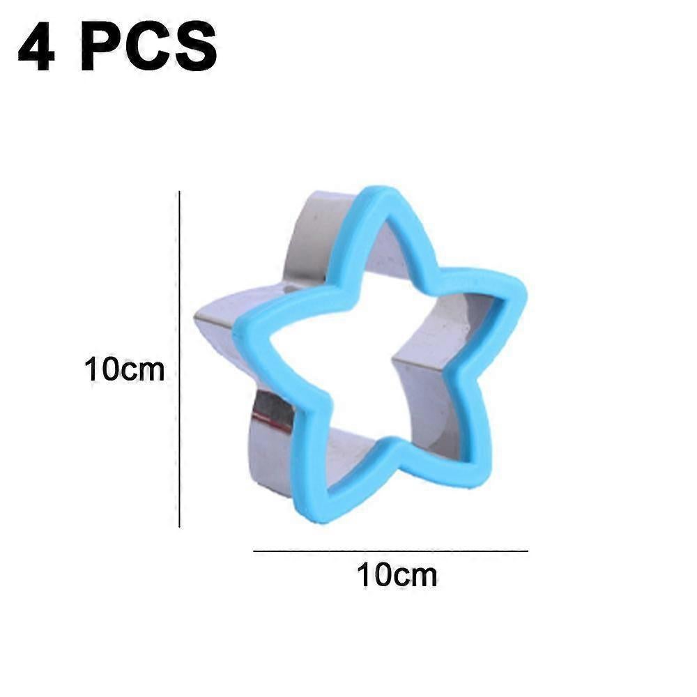 4pcs Sandwich Cutter and Sealer Set Bread Pancake Cookie Cutters - Image 2
