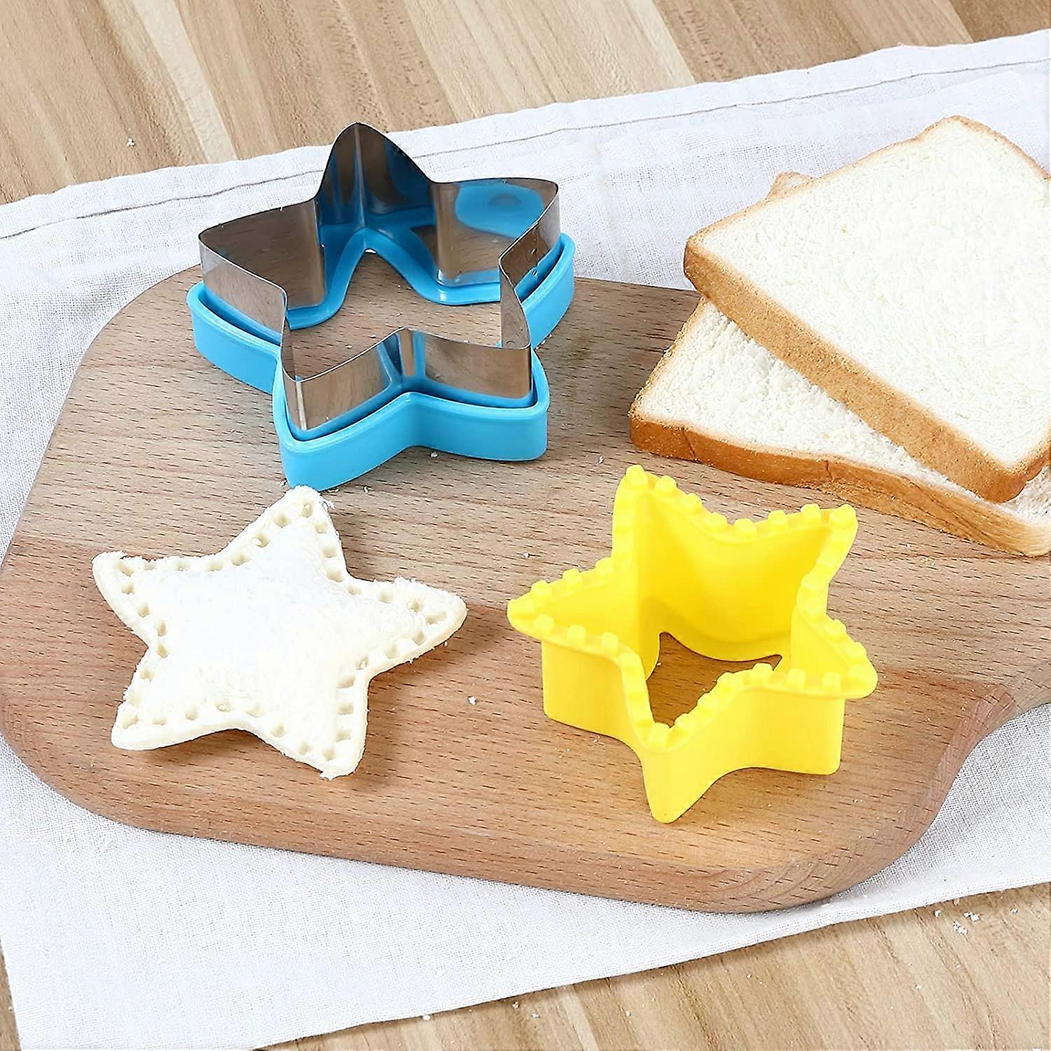 4pcs Sandwich Cutter and Sealer Set Bread Pancake Cookie Cutters - Image 5