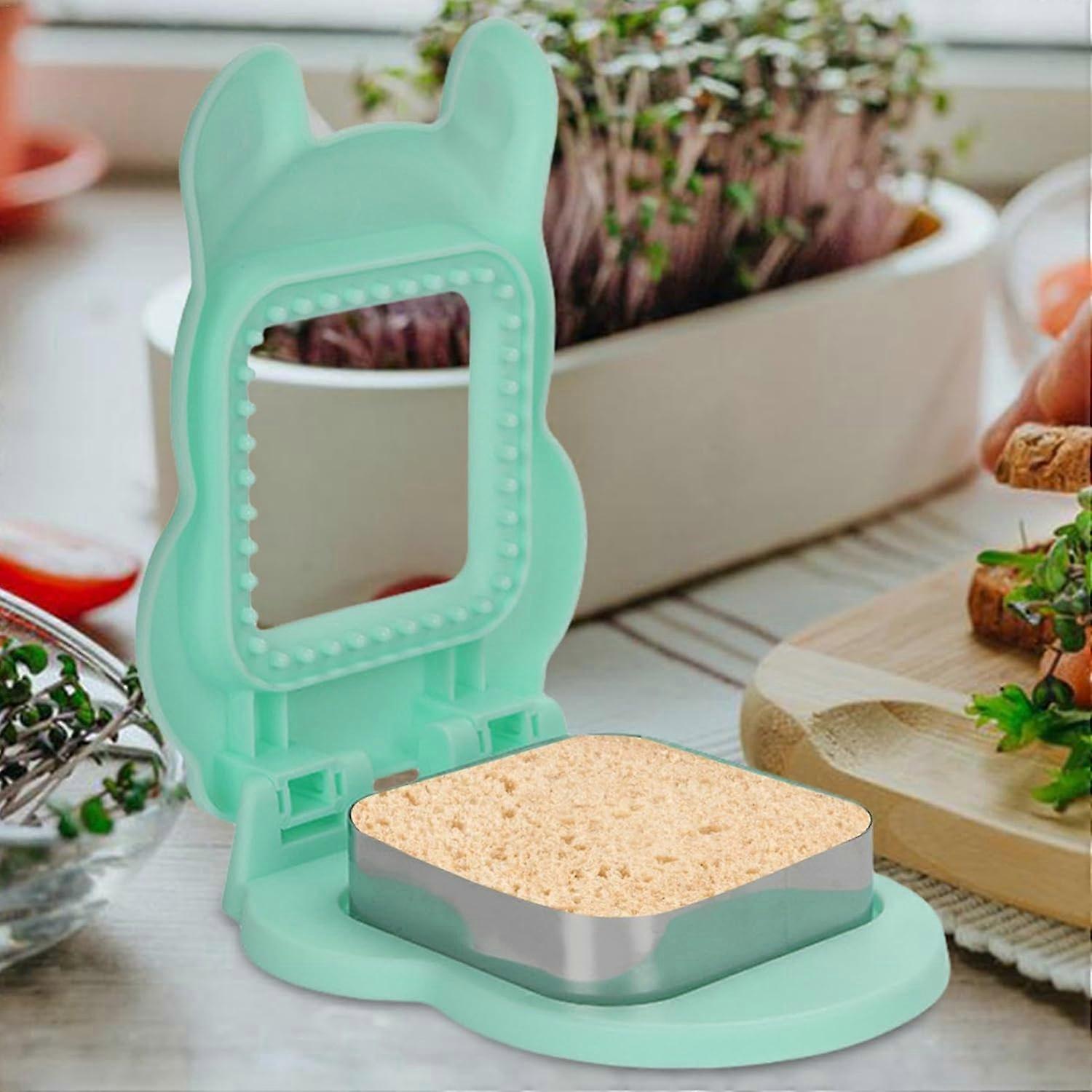 Sandwich Cutter and Sealer Yellow Square Press Mould Lunch Box Tool - Image 2
