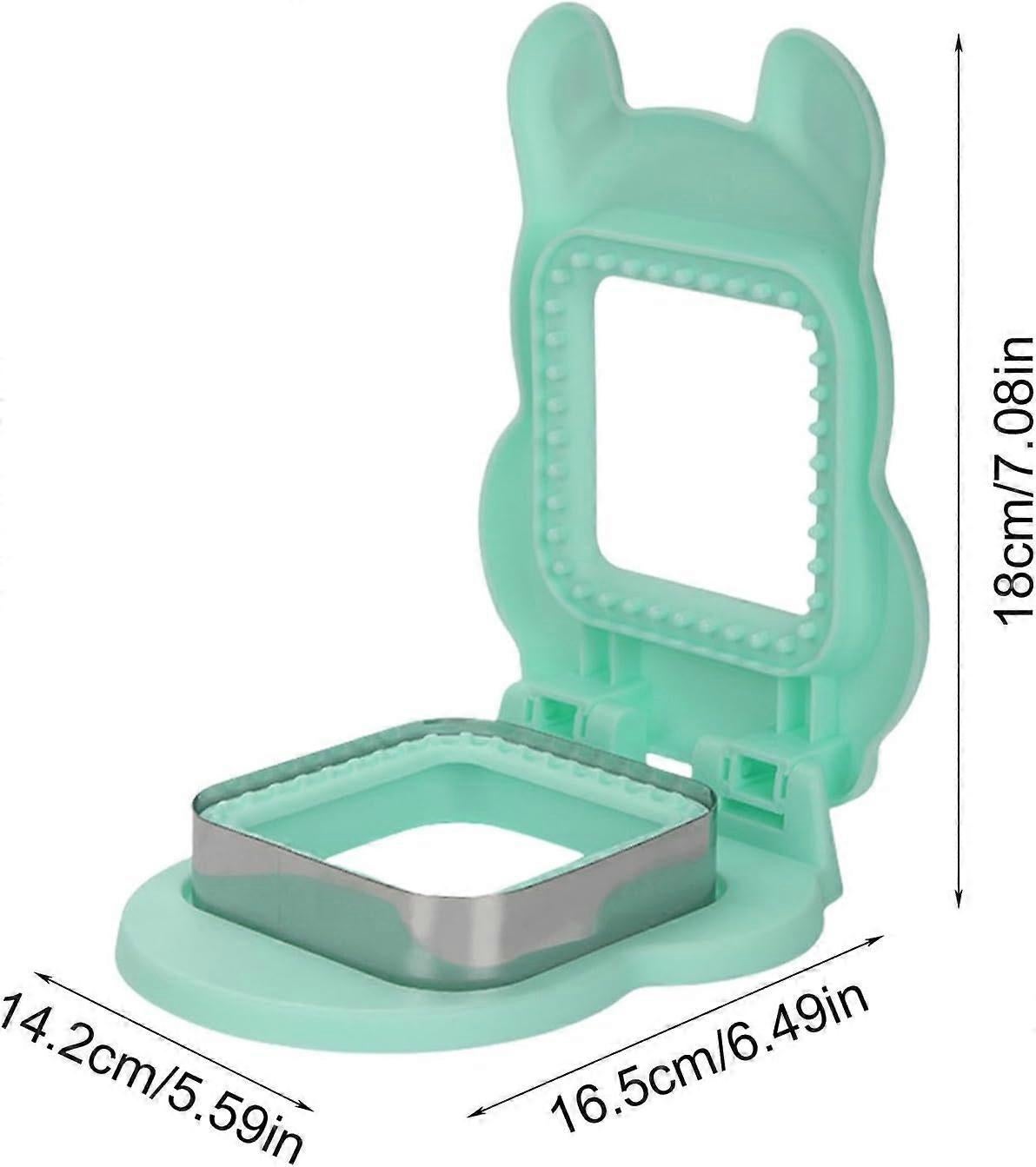 Sandwich Cutter and Sealer Yellow Square Press Mould Lunch Box Tool - Image 4