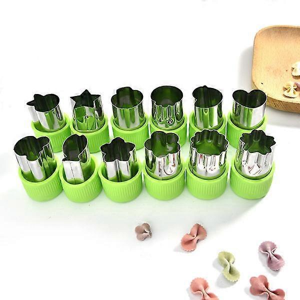 Stainless Steel Cookie Vegetable Fruit Cutters Random Shape Sandwich Cutters for Babies - Image 1
