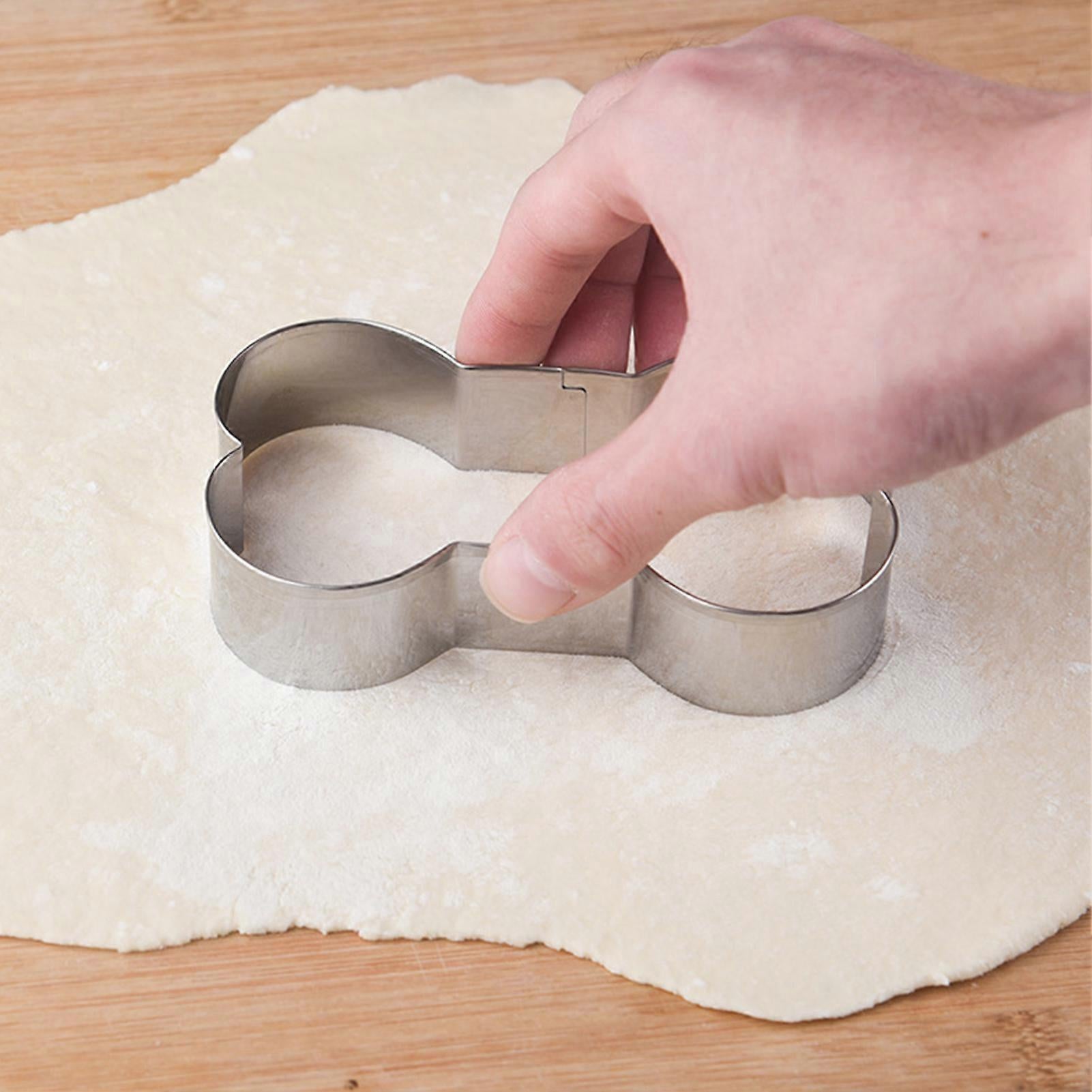 5pcs Stainless Steel Cookie Cutter Molds Dog Bone Sandwich Cutters Set - Image 3