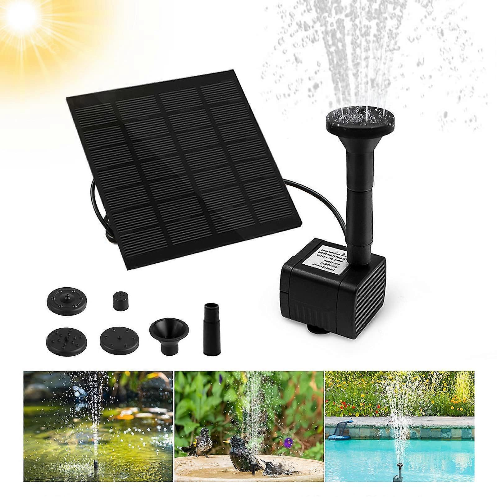 Solar Fountain 1.2W Outdoor Garden Solar Water Fountain Pump - Image 1
