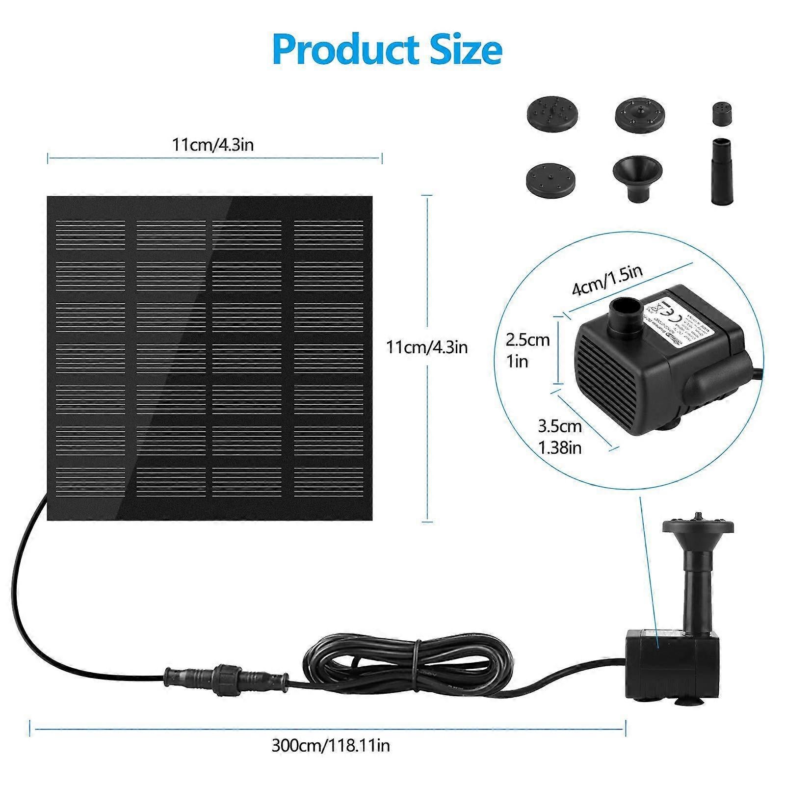 Solar Fountain 1.2W Outdoor Garden Solar Water Fountain Pump - Image 2