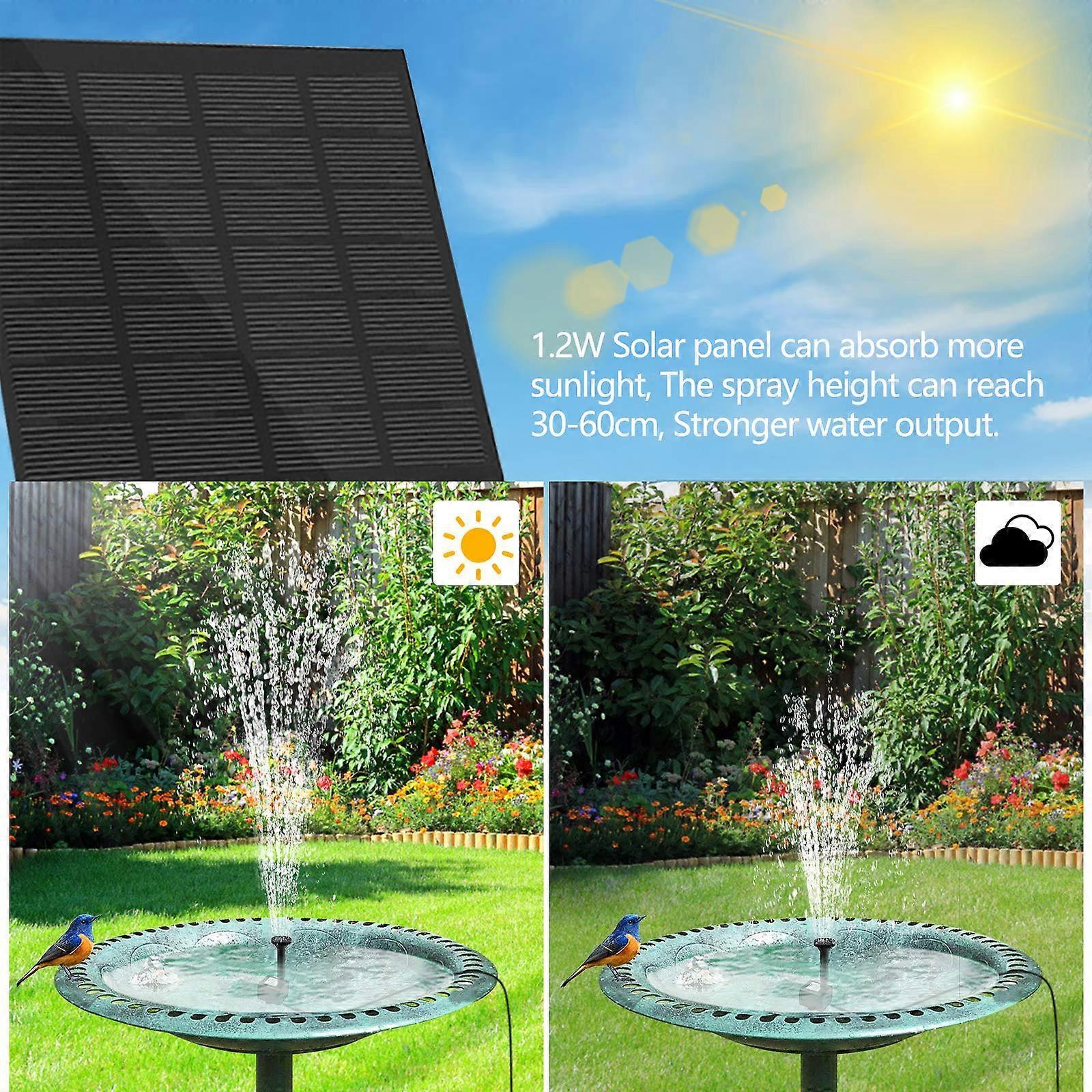 Solar Fountain 1.2W Outdoor Garden Solar Water Fountain Pump - Image 5