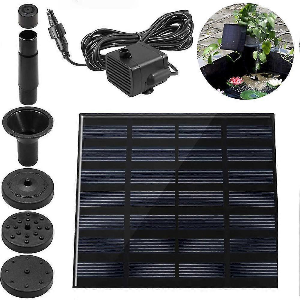 Circle Solar Fountain Pump with 6 Nozzles Water Feature - Image 2