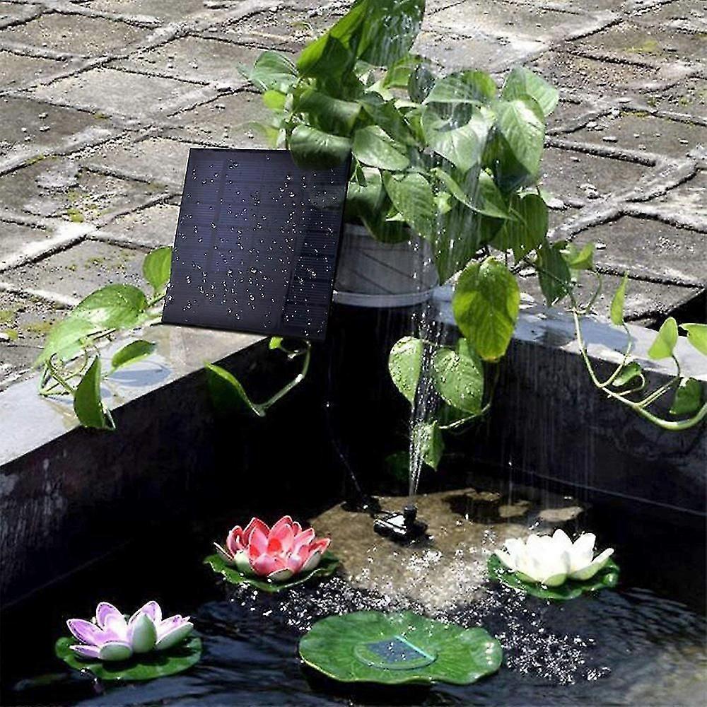 Circle Solar Fountain Pump with 6 Nozzles Water Feature - Image 3