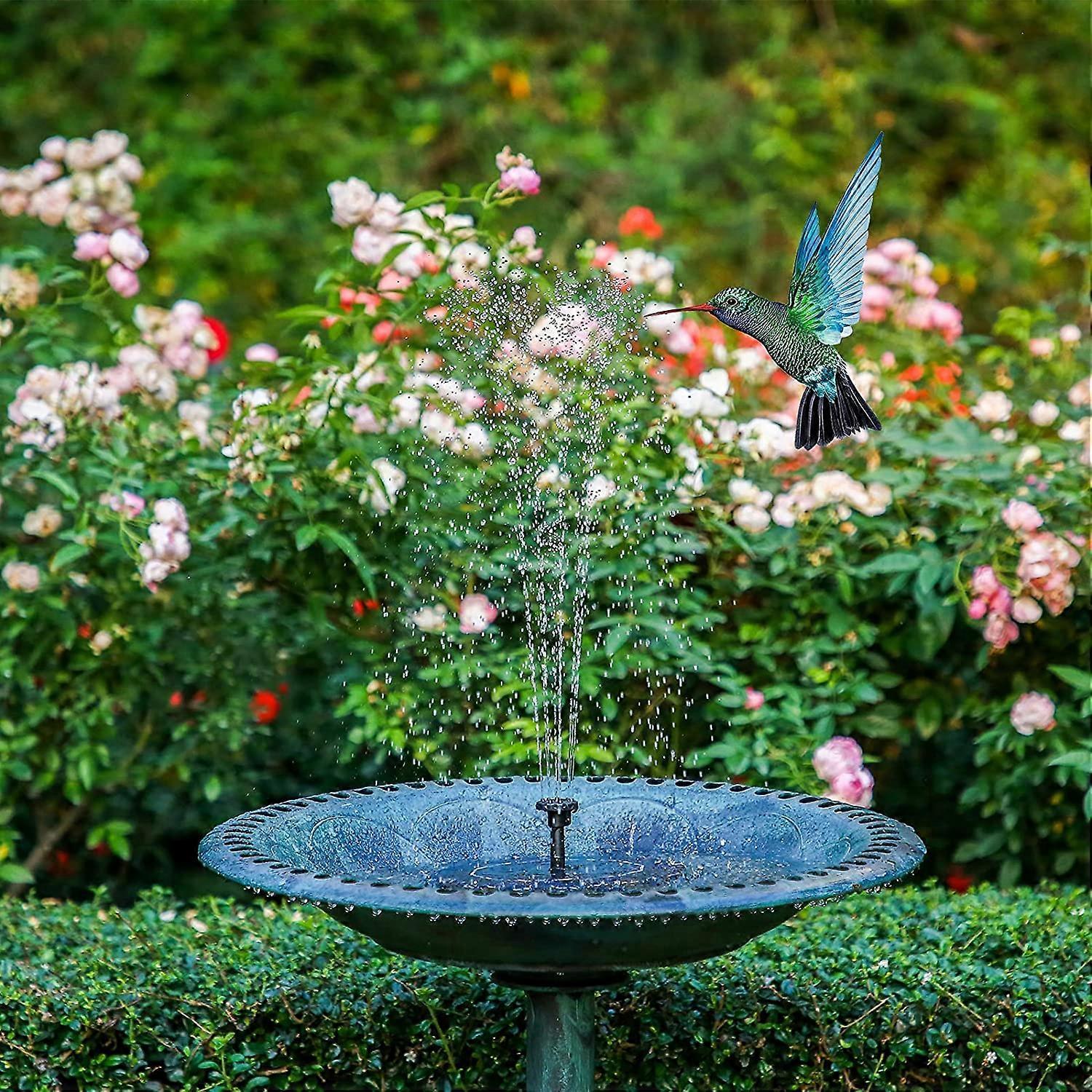2.5W Solar Fountain Pump with Panel and 6 Nozzles for Pond - Image 3
