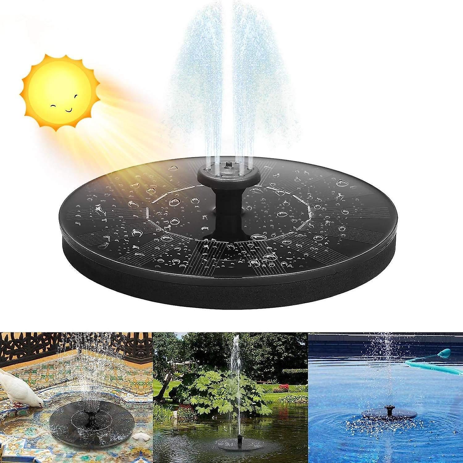 1.4W Solar Fountain Pump with 6 Spray Styles Garden Water Feature - Image 1